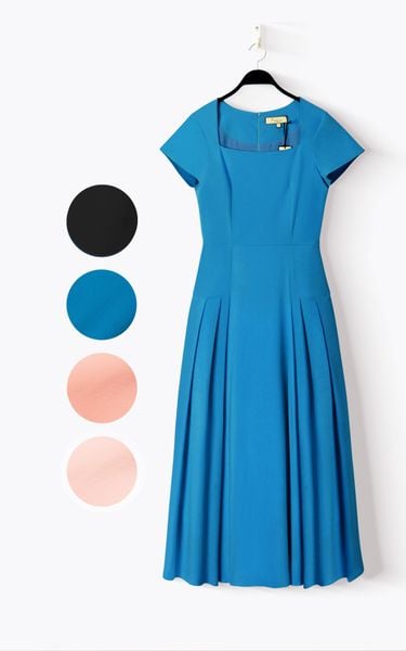  Đầm Katosa Cúp Ngực Xếp Ly-KTS232101 