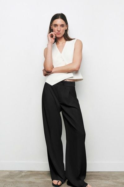  Quần Zara Ống Rộng Cạp Đôi-ZR24122401 