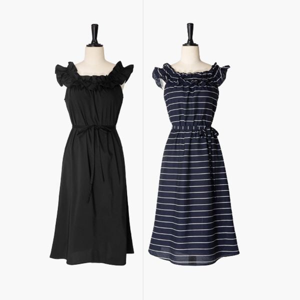  Đầm Suông JC Vnxk Cột Dây Eo 2 Màu-SXA290822 