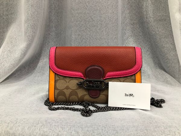  Túi Coach nắp đỏ sọc cam 2631-USTC181220SC 