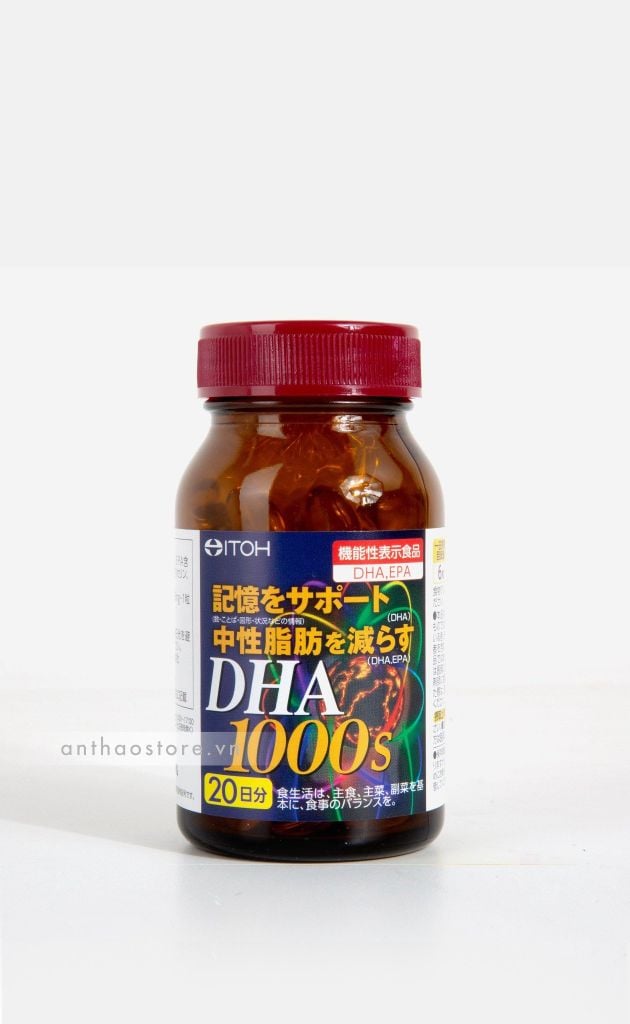 Hộp Viên uống bổ não ITOH DHA 1000mg 120 viên -JPDHA11211124