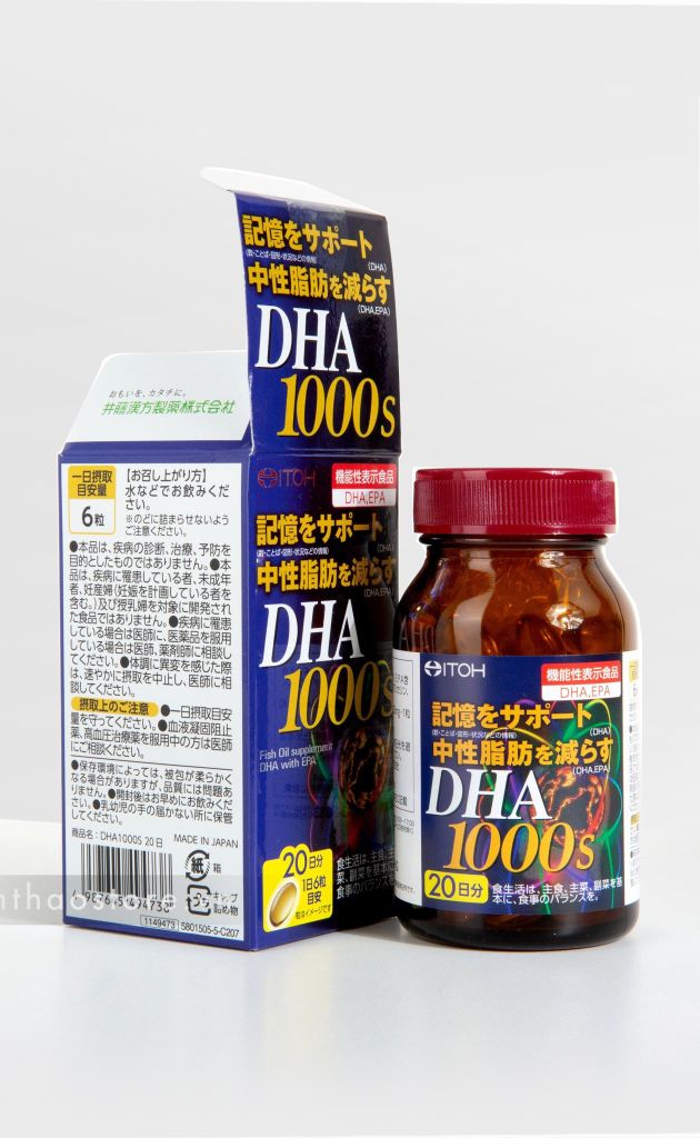 Hộp Viên uống bổ não ITOH DHA 1000mg 120 viên -JPDHA11211124