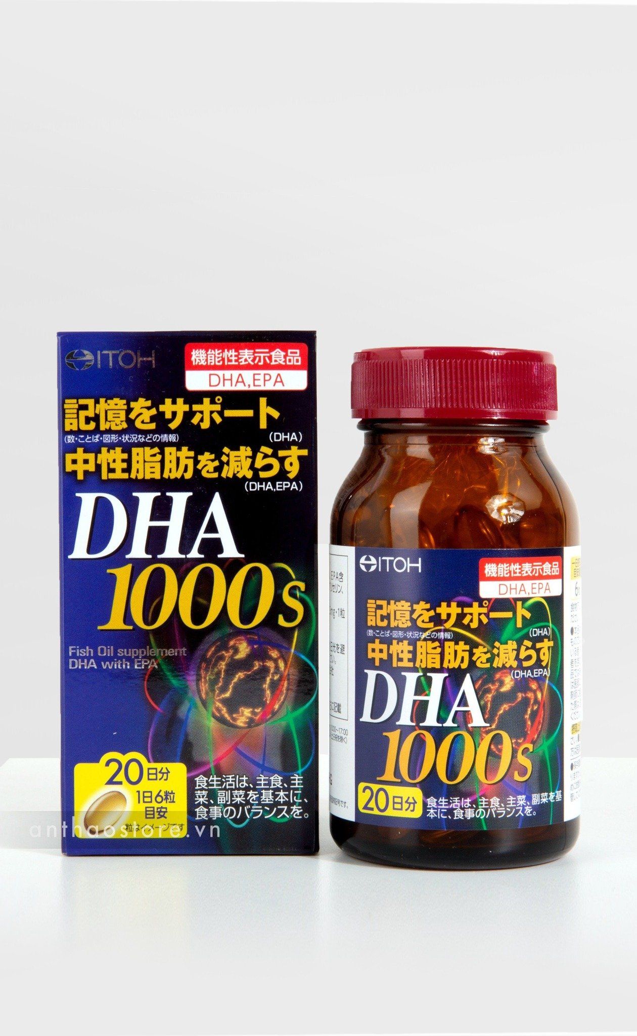 Hộp Viên uống bổ não ITOH DHA 1000mg 120 viên -JPDHA11211124 