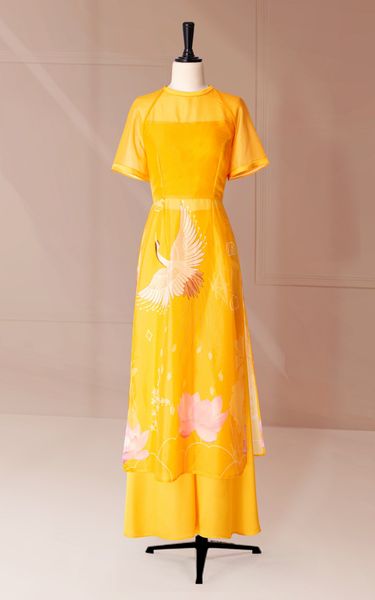  Áo Dài Katosa Thuần Khiết Hở Lưng-KTS220112 