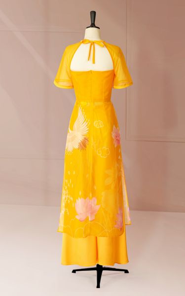  Áo Dài Katosa Thuần Khiết Hở Lưng-KTS220112 