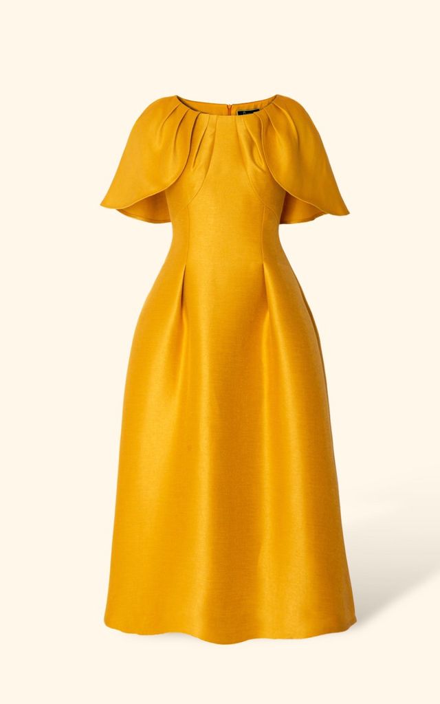 Đầm Katosa Cổ Xếp Ly Tay Chồm-KTS220912