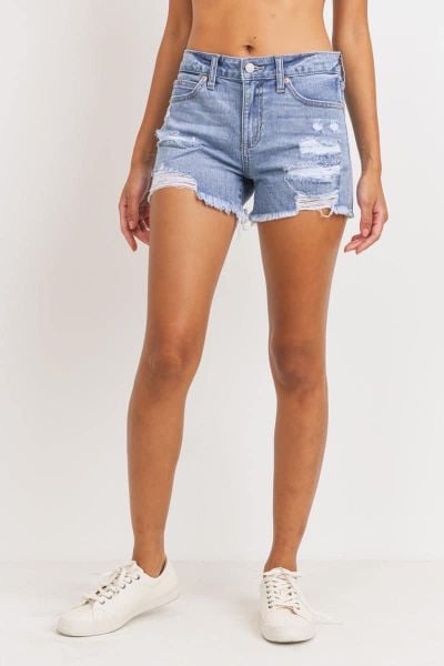  Quần Jean Wash Short Vnxk 2 Màu-TPSRFJW223 