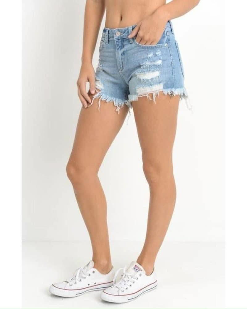 Quần Jean Wash Short Vnxk 2 Màu-TPSRFJW223