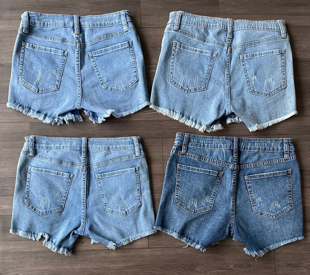 Quần Jean Wash Short Vnxk 2 Màu-TPSRFJW223