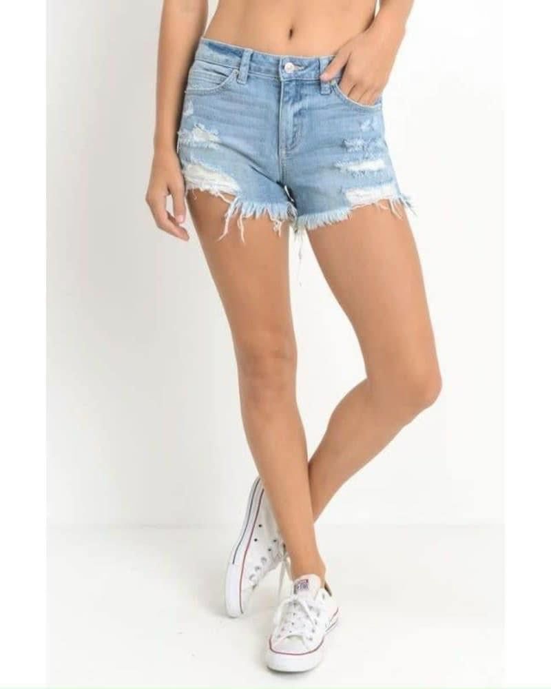 Quần Jean Wash Short Vnxk 2 Màu-TPSRFJW223