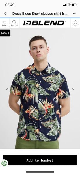  Áo Sơ Mi Nam Vnxk Tay Ngắn Phối HT-TPSRFSM323 