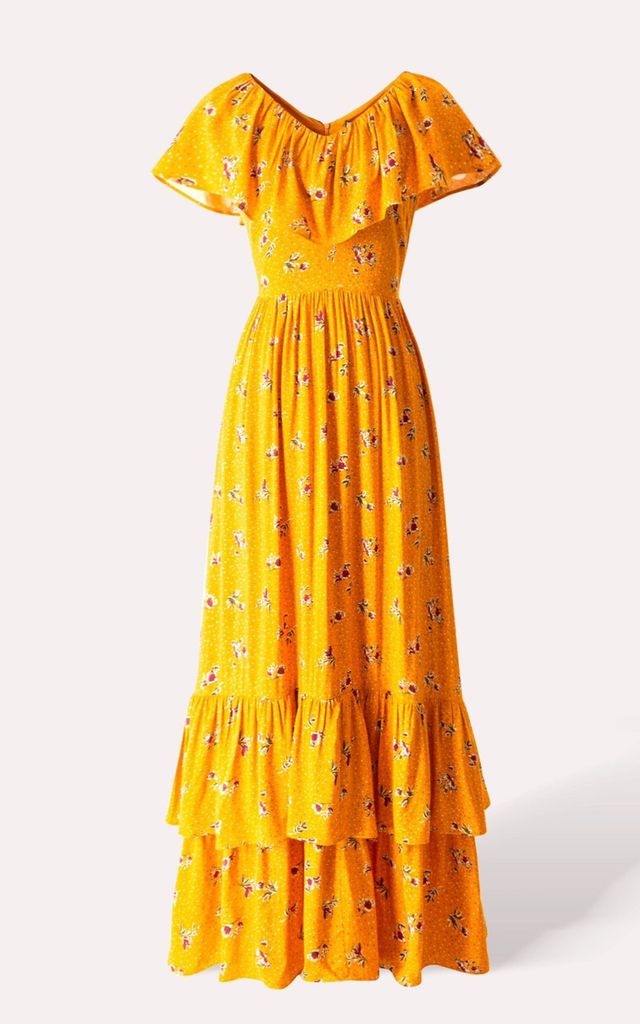 Đầm Ex Vnxk SN Nhún 2 Họa Tiết-KTS231503