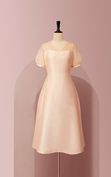  Đầm Katosa Cổ Tim Tay Lỡ Dáng Xòe-KTS221912 