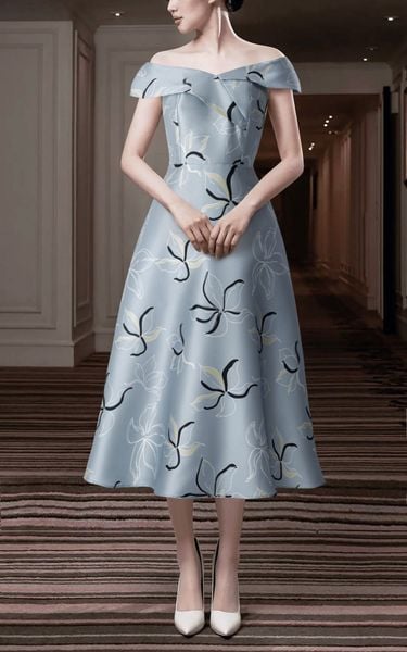  Đầm Katosa Hở Vai Tay Liền-KTS232403 