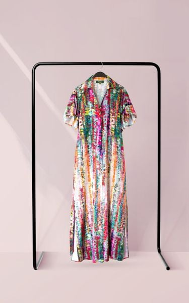  Đầm Katosa Tơ Lụa Satin-KTS230106 