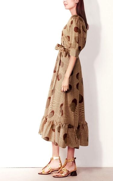  Đầm Katosa Họa Tiết Caro Tròn-TPSXD110723 