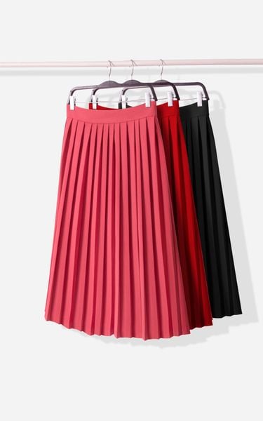  Chân Váy CK Xòe Dập Ly 3 Màu-TPSXV011123 