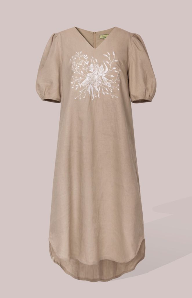 Đầm Katosa Linen Thêu-KTS32202241