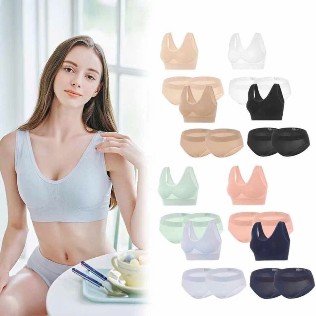 Set Bra Mút Mỏng Xuất Hàn Dư Xịn Nhiều Màu-TPSRFBR130924