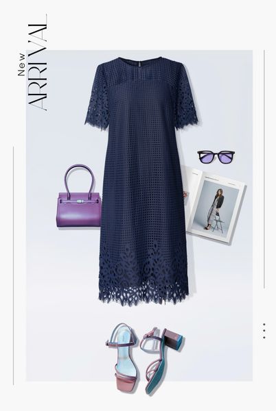  Đầm Katosa Suông Ren Chân Bông-KTS32004242 