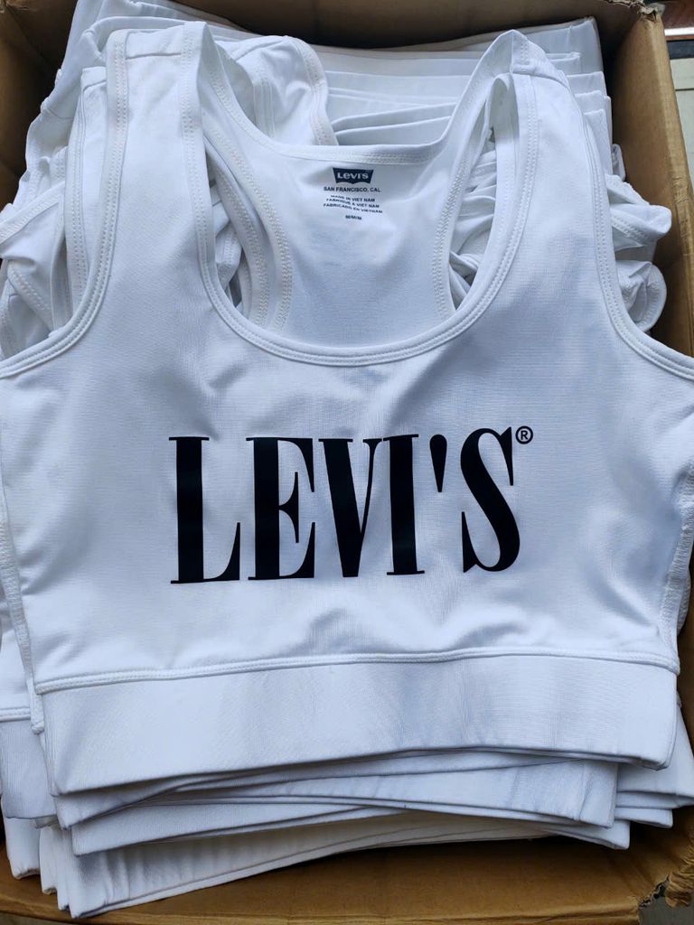 Áo Bra LV Vnxk Một Màu Trắng-TPSRAB021124