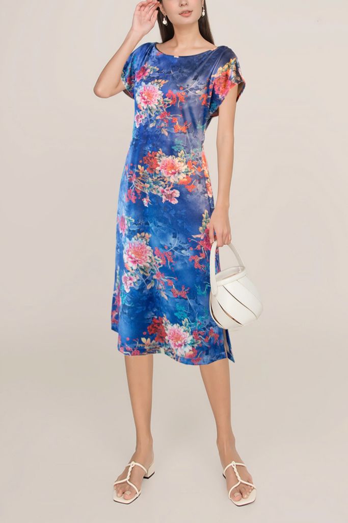 Đầm Nhung Vnxk CM 3 Màu-D1AT18010
