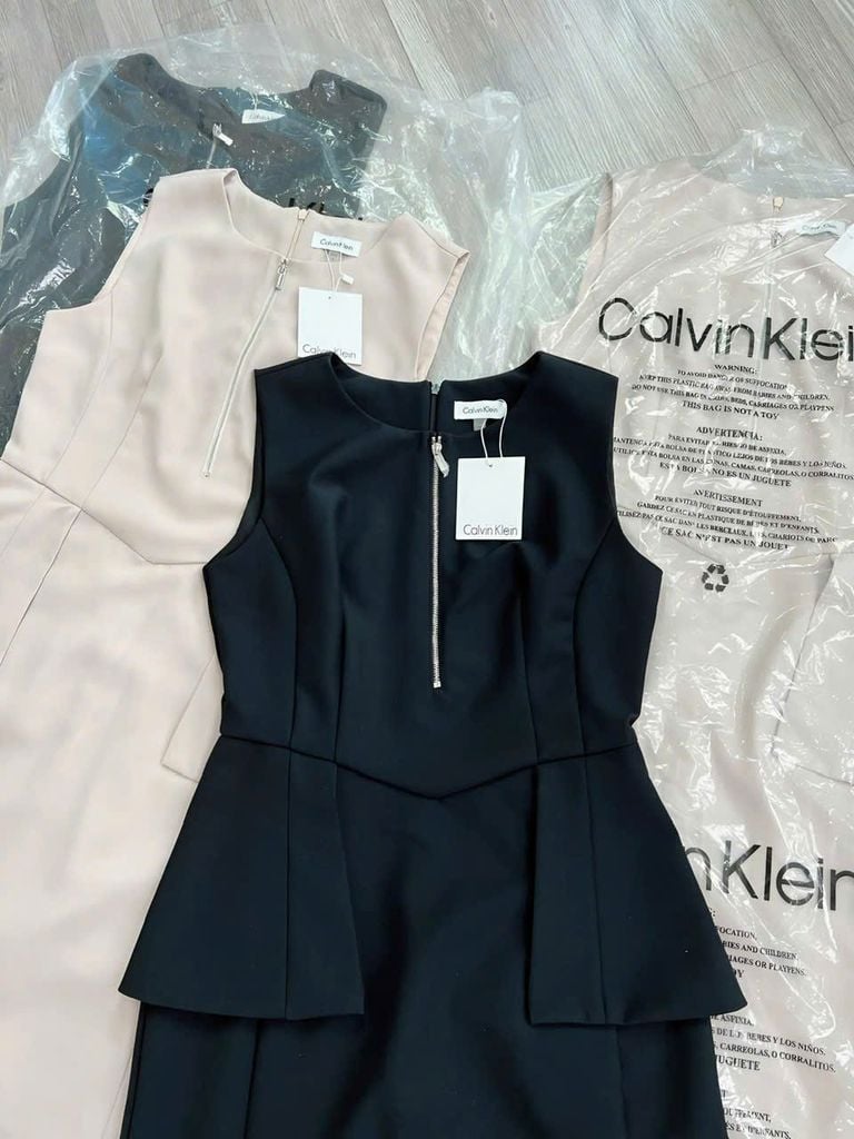Đầm Ck Sát Nách Dây Kéo Trước Ngực 2 Màu-TPSRD080525