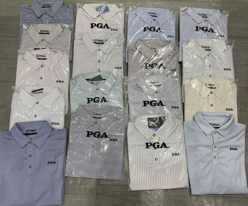 Áo Polo PGA Tay Dài Vnxk Nhiều Màu-TPSRPL300625