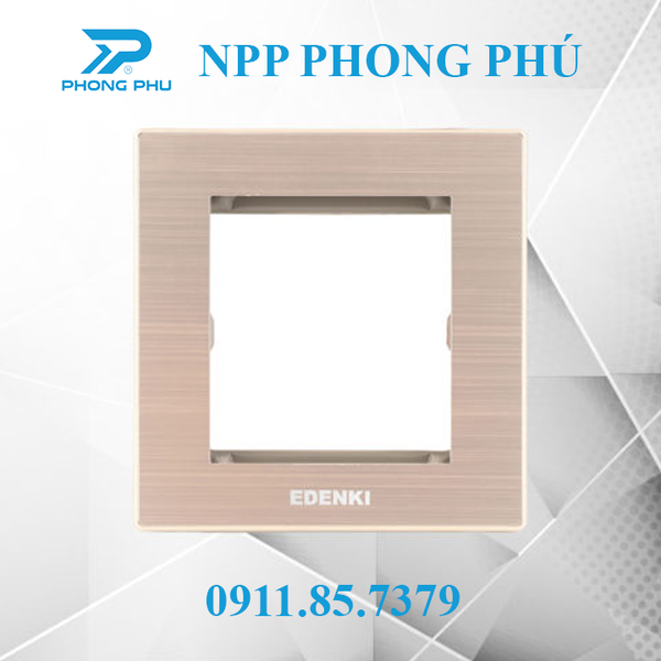 Mặt viền 1 module nhôm màu vàng xước – EL-ABG01 – Showroom Phong Phú