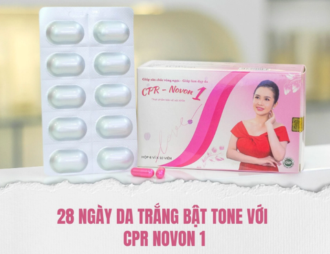  VIÊN UỐNG TRẮNG DA TRỊ MỤN CPR Novon 1 