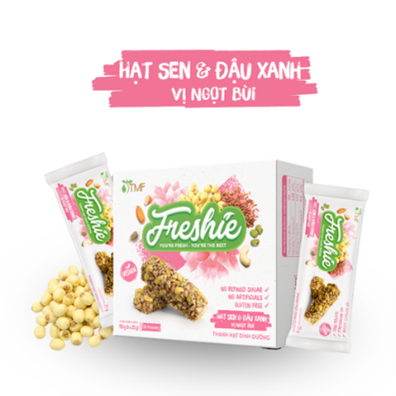  Thanh hạt dinh dưỡng Freshie - Hạt sen & Đậu xanh 