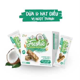  Thanh hạt dinh dưỡng Freshie - Dừa & Hạt điều 