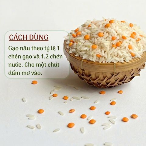  Gạo xát dối trắng - đậu lăng đỏ 