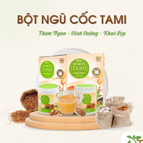  Bột ngũ cốc Tami 450gr ít đường 