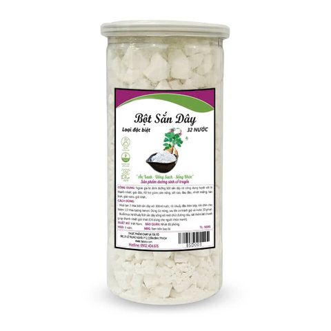  Bột sắn dây đặc biệt 500gr hũ ( 32 nước ) 