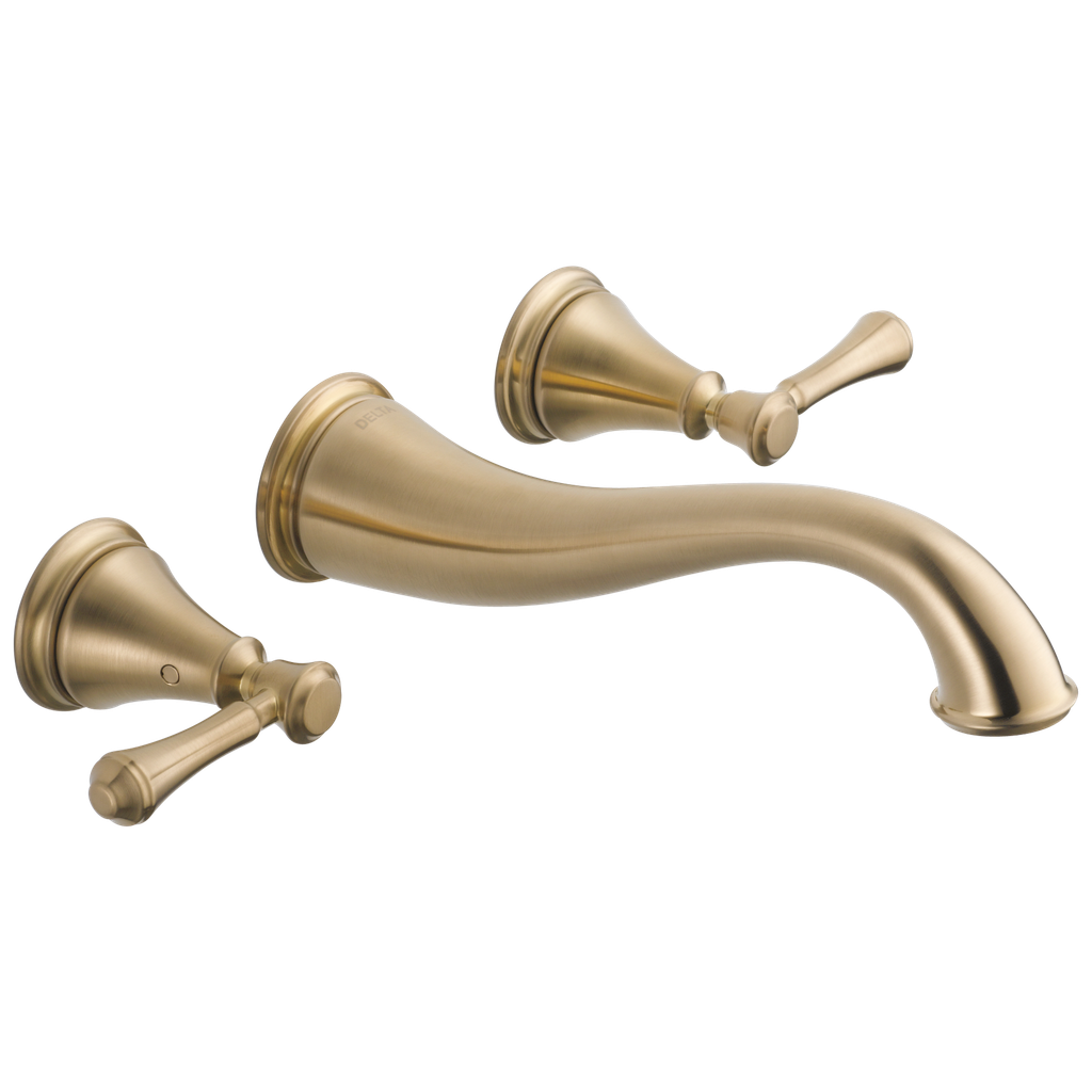 Vòi chậu rửa 2 tay gạt treo tường