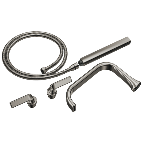  Vòi bồn tắm hai tay gạt với tay gạt xoắn 