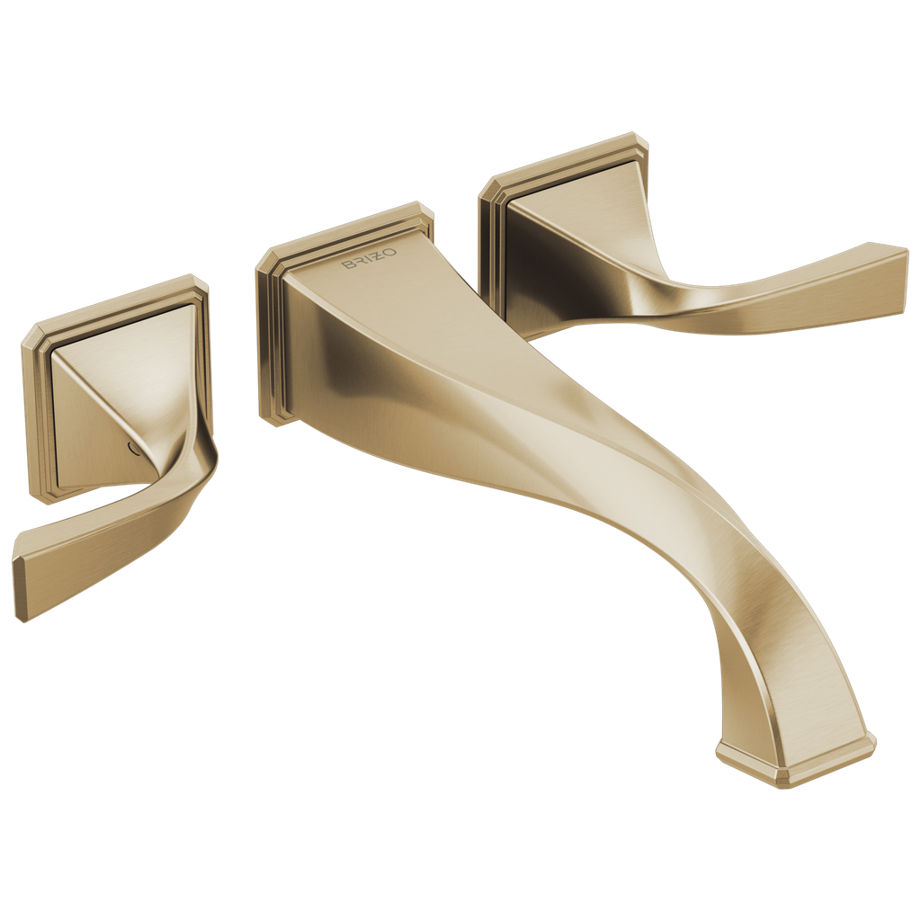 Vòi bồn tắm treo tường 2 tay gạt