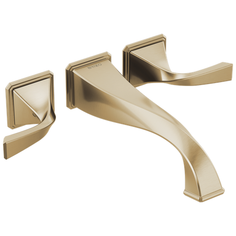  Vòi bồn tắm treo tường 2 tay gạt 