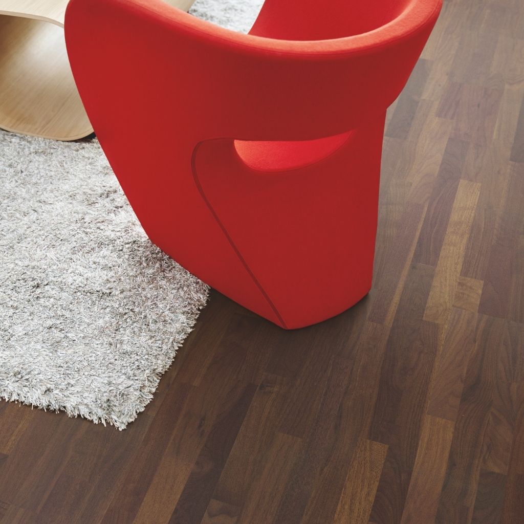 Sàn gỗ tự nhiên Pergo Carob Walnut, 3-Strip - W0811-04064