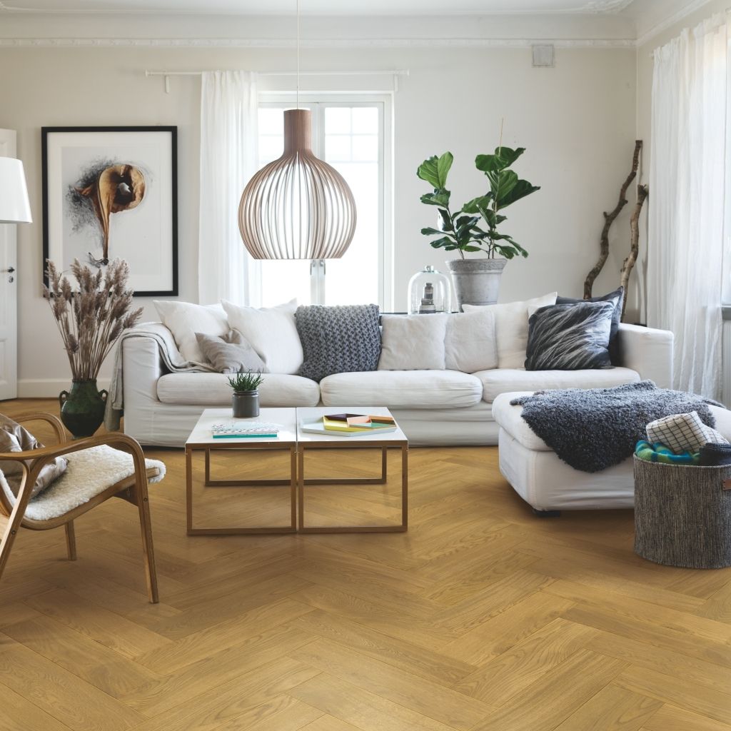 Sàn gỗ tự nhiên Pergo Chestnut Blonde Oak, Herringbone - W4267-04855