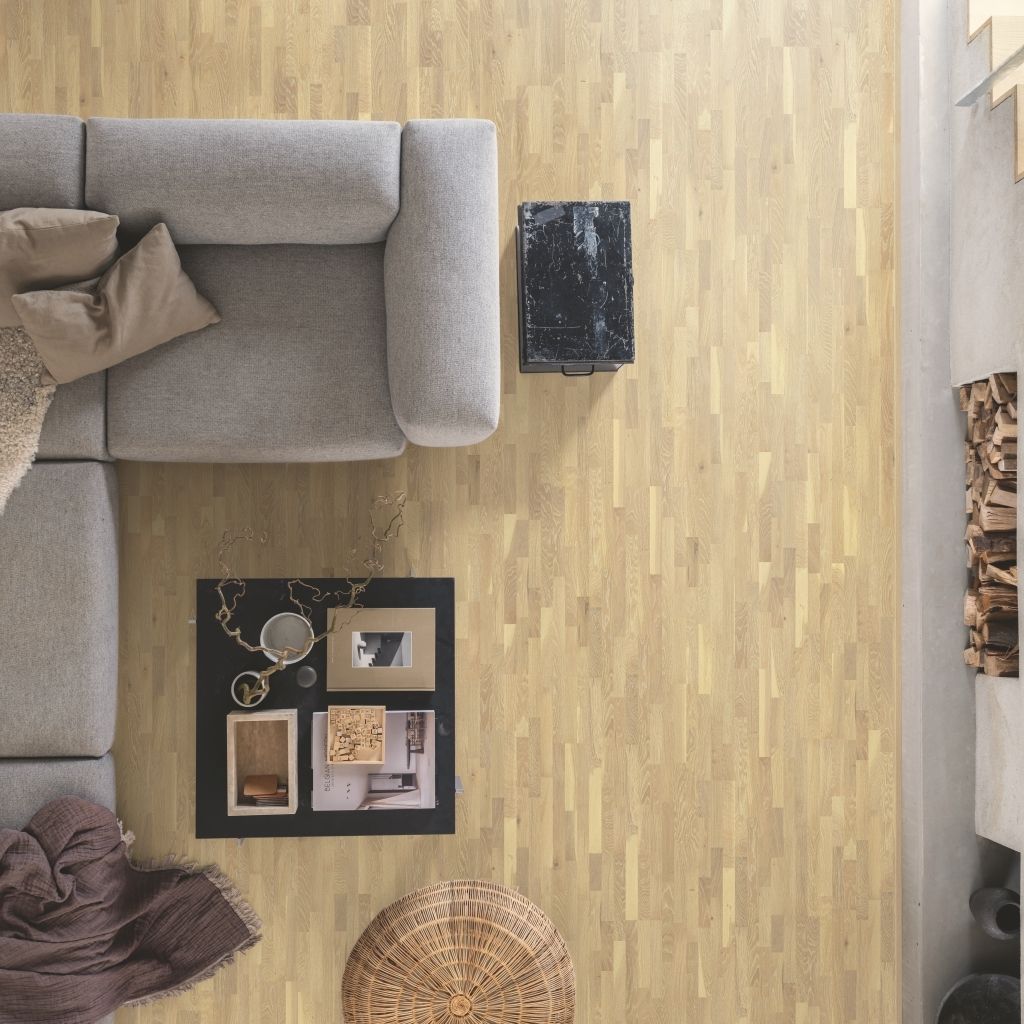 Sàn gỗ tự nhiên Pergo Scandivanian White Oak, 3-Strip - W4372-01749