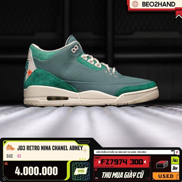 JORDAN 3 RETRO NINA CHANEL ABNEY - FZ7974 300 - 43
