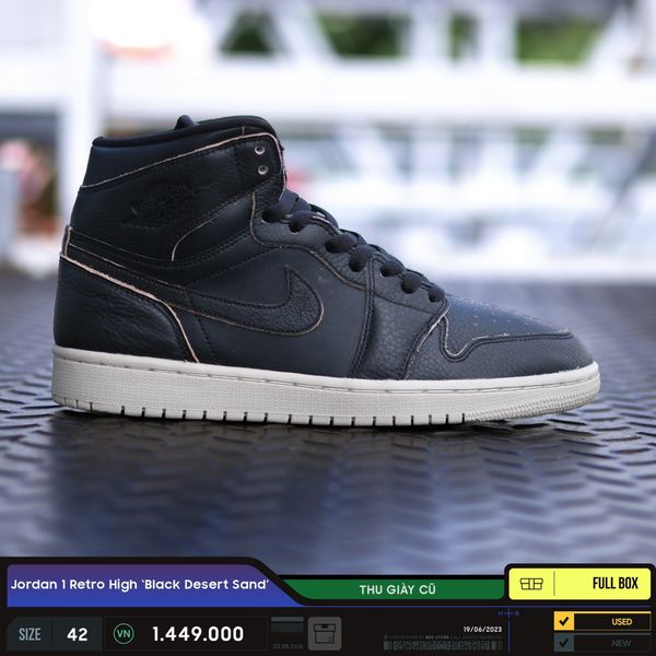 jordan 1 black desert sand