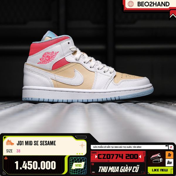 JORDAN 1 MID SE SESAME - CZ0774 200 - 38