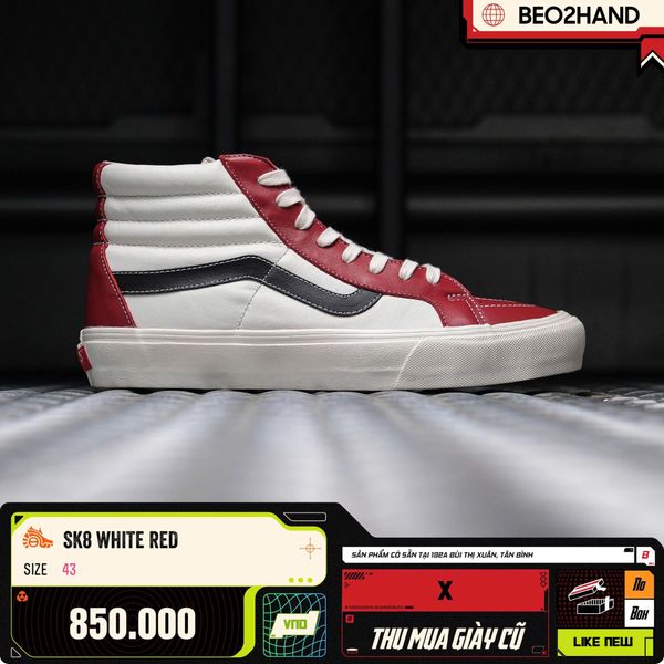 SK8 WHITE RED - 43