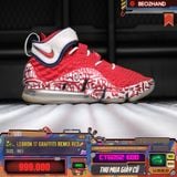 LEBRON 17 GRAFFITI REMIX RED - CT6052 600 - 40.5