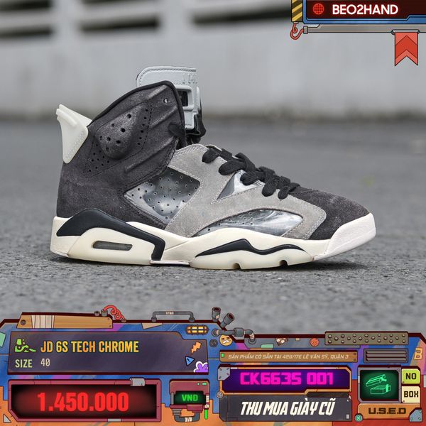 JORDAN 6S TECH CHROME - CK6636 001 - 40