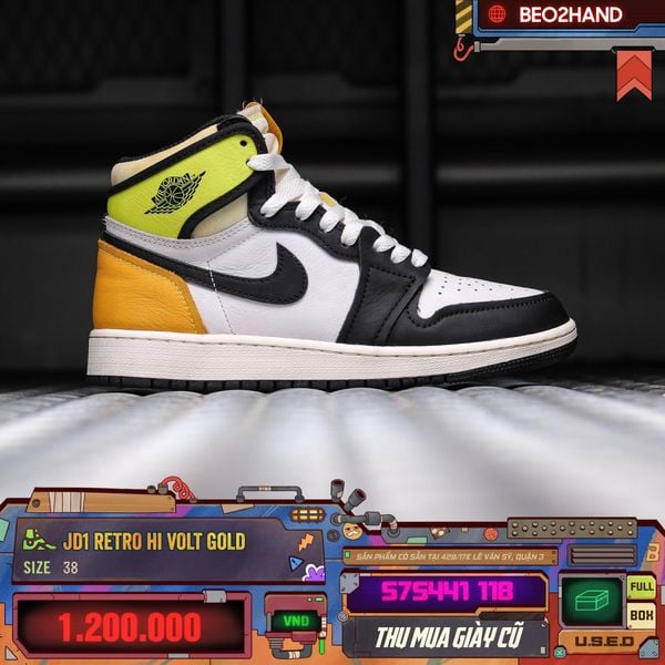 JORDAN 1 RETRO HI VOLT GOLD - 575441 118 - 38