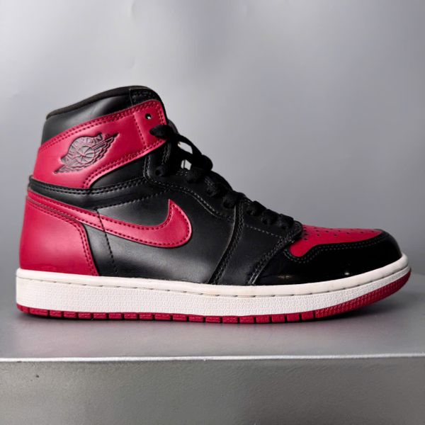 JORDAN 1 RETRO HI PATENT BRED CUSTOM - 575441 063 - 36
